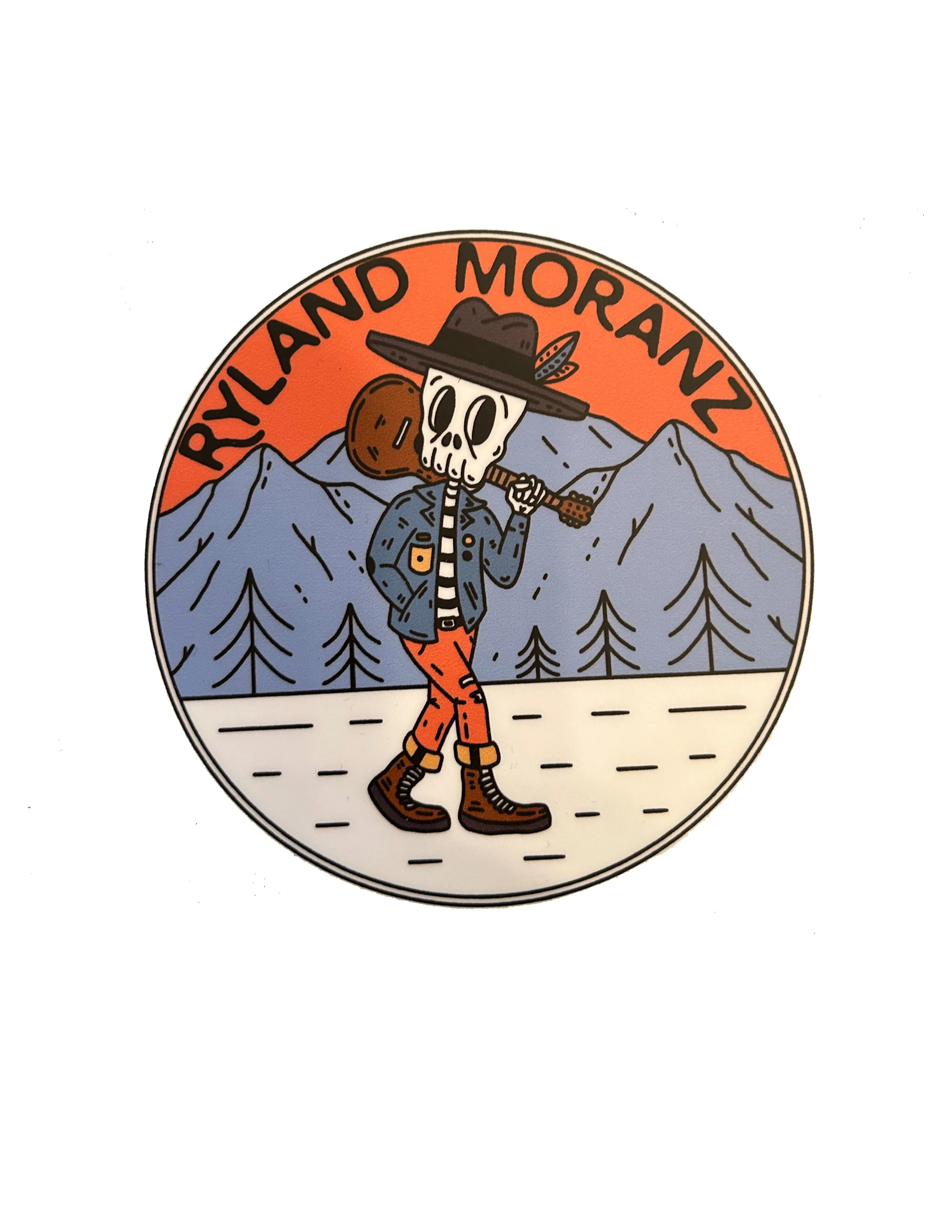 Spooky Mountain Sticker